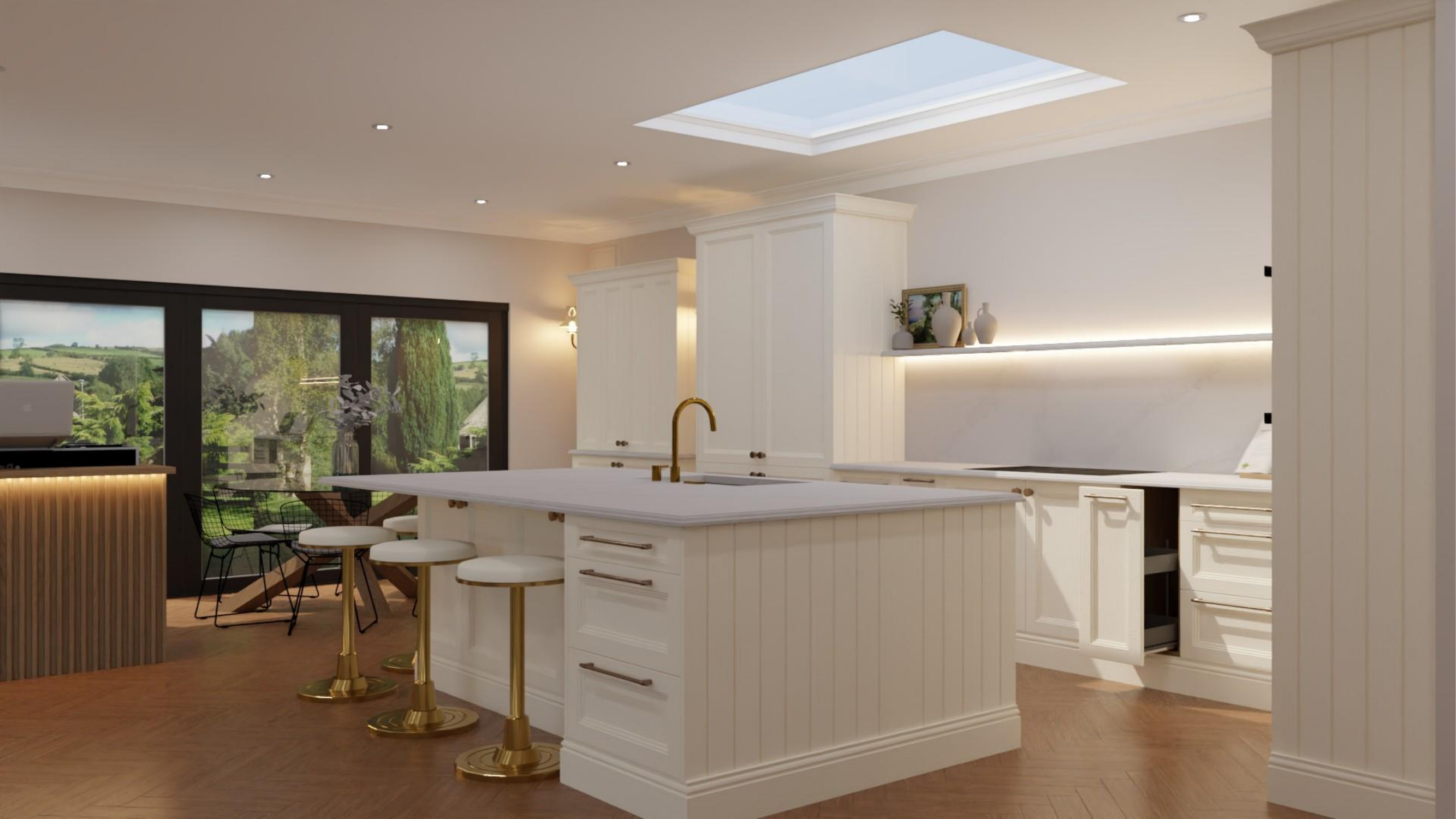 Design visual of the kitchen proposed for 24 Burwood Park Road